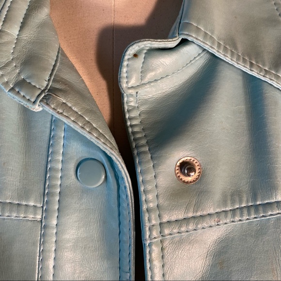 Vintage 80s faux leather jacket - Picture 5 of 15